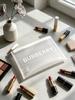 Burberry Frosted Clear PVC Makeup Bag Printed Logo Portable Zipper Cosmetic Pouch for Women Travel Daily Storage