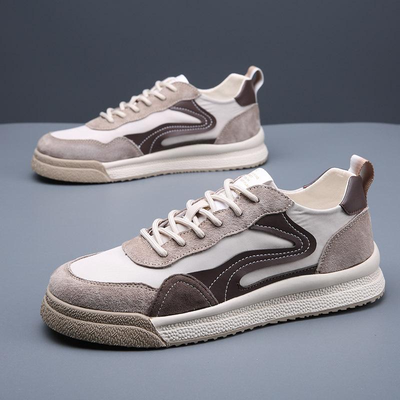 

Men s shoes spring summer 2025 new Forrest Gump tide shoes leather breathable casual shoes men s beef tendon sports board shoes 44