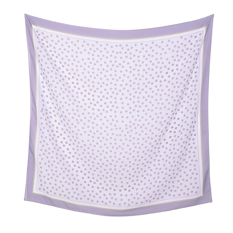 Malaysia Floral Printed 110 Square Scarf Muslim Hijab Women Elegant Shawls Ladies Casual Headscarf Turban Kerchief  Wholesale