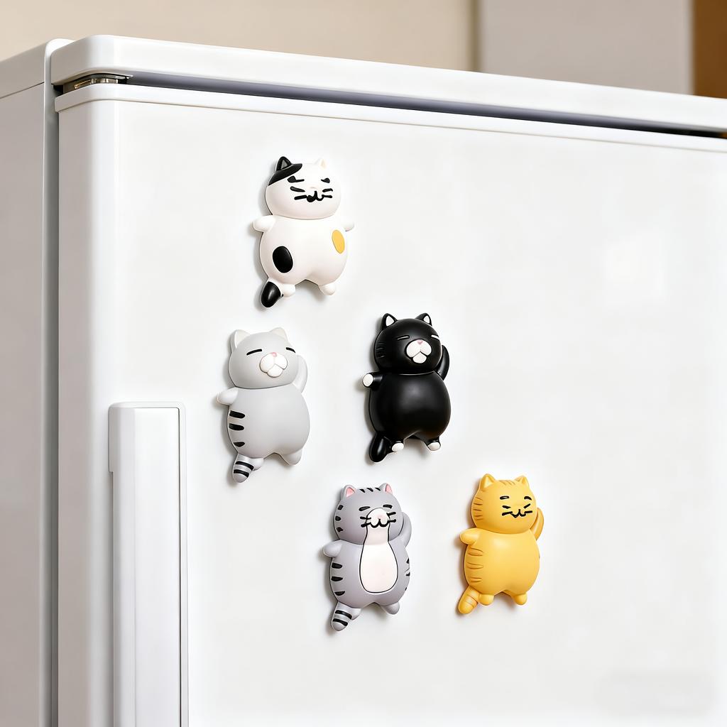 10pcs DIY Refrigerator Magnet Accessories,  Large Assorted Kitten, 4.1*2.5cm, ForPhone Case, Refrigerator, DIY (Without Magnets)