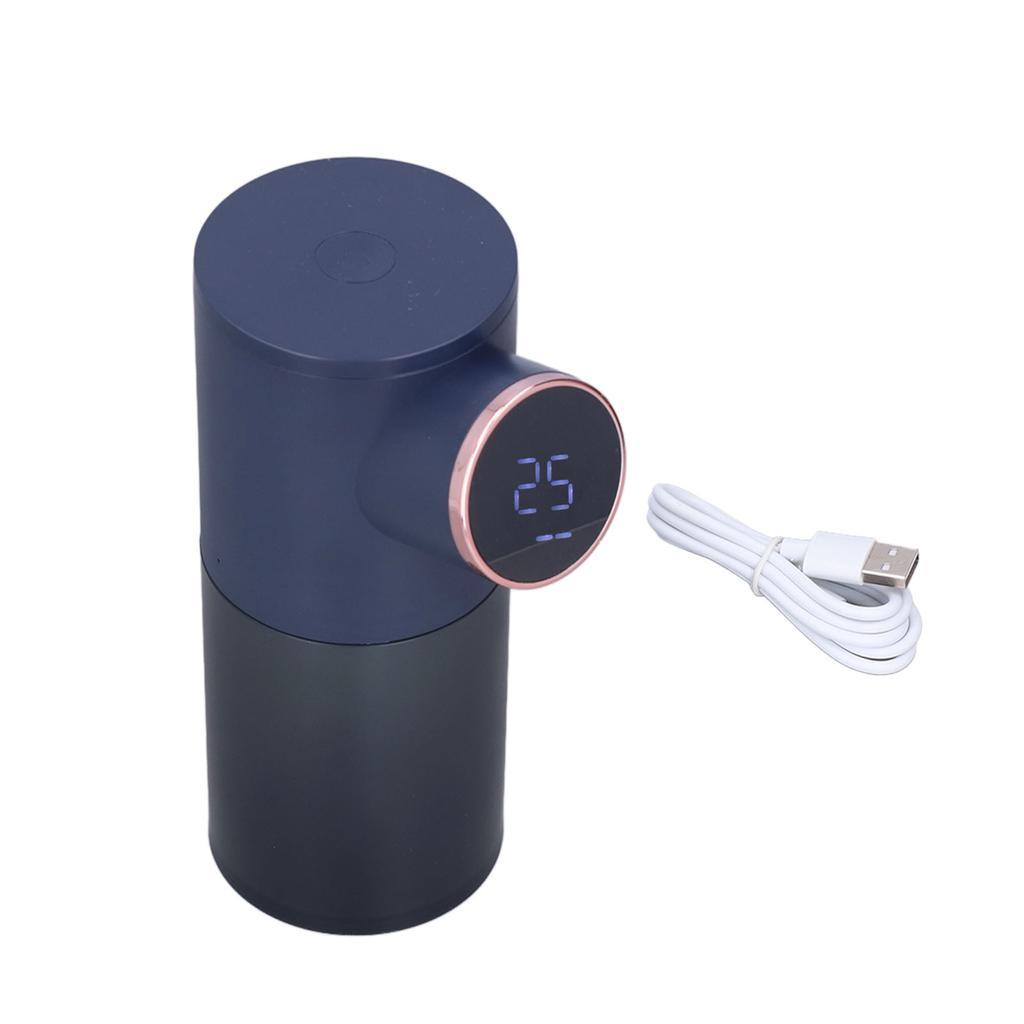 320ml inteligentný automatický dávkovač penového mydla bezkontaktný nabíjací USB do kuchyne a kúpeľne tmavý