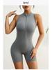 Y2K Zipper Back V-Peach Hip Sports Yoga Jumpsuit