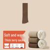 Men's Five-Finger Cotton Toe Socks - Thick, Velvet, Mid-Tube, Sweat-Absorbent, Anti-Odor, for Autumn and Winter.