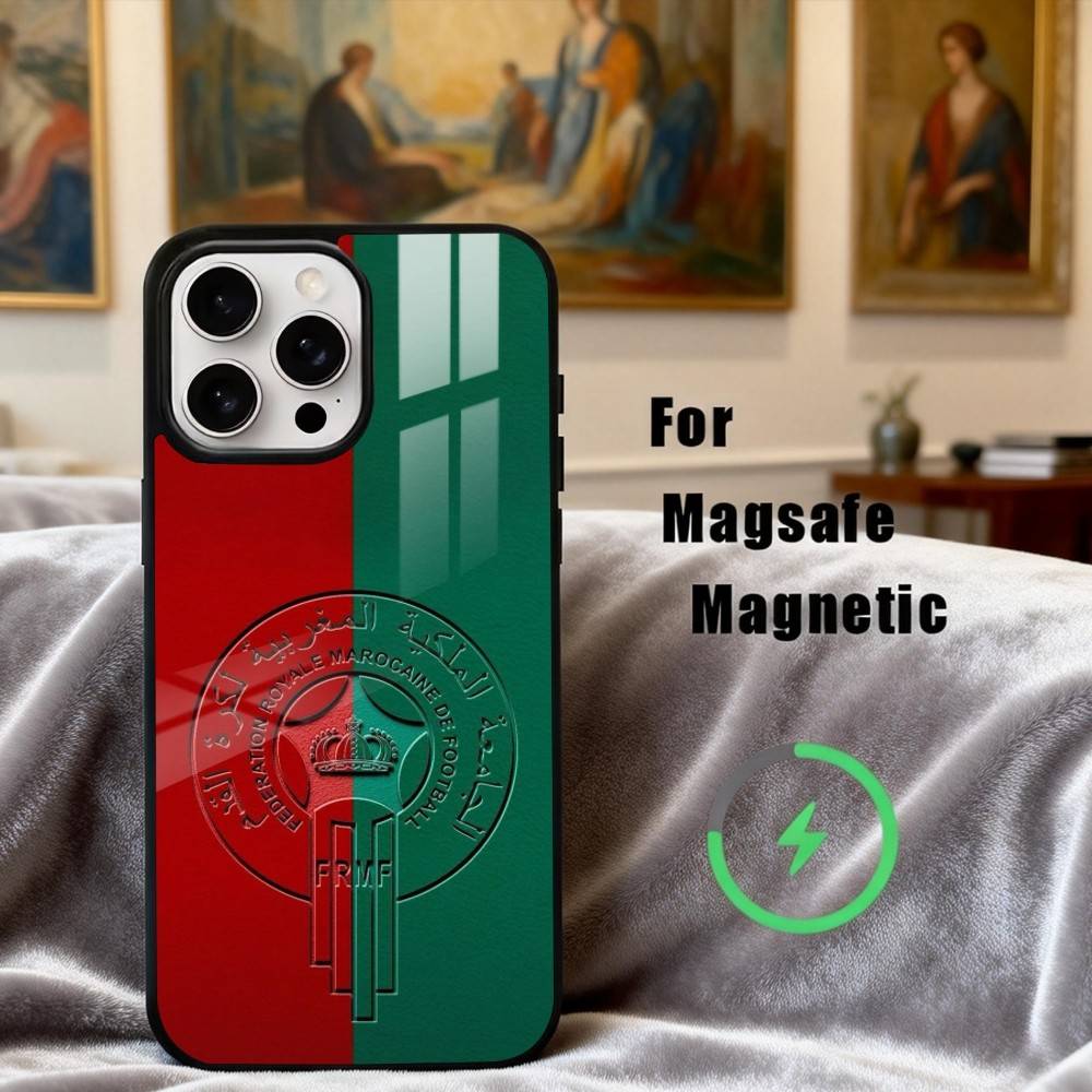 M-Maroc-C M-Morocco F-Flag Phone Case For iPhone17,16,15,14,13,12,11 Plus,Pro Max Magnetic For Magsafe Wireless Charging