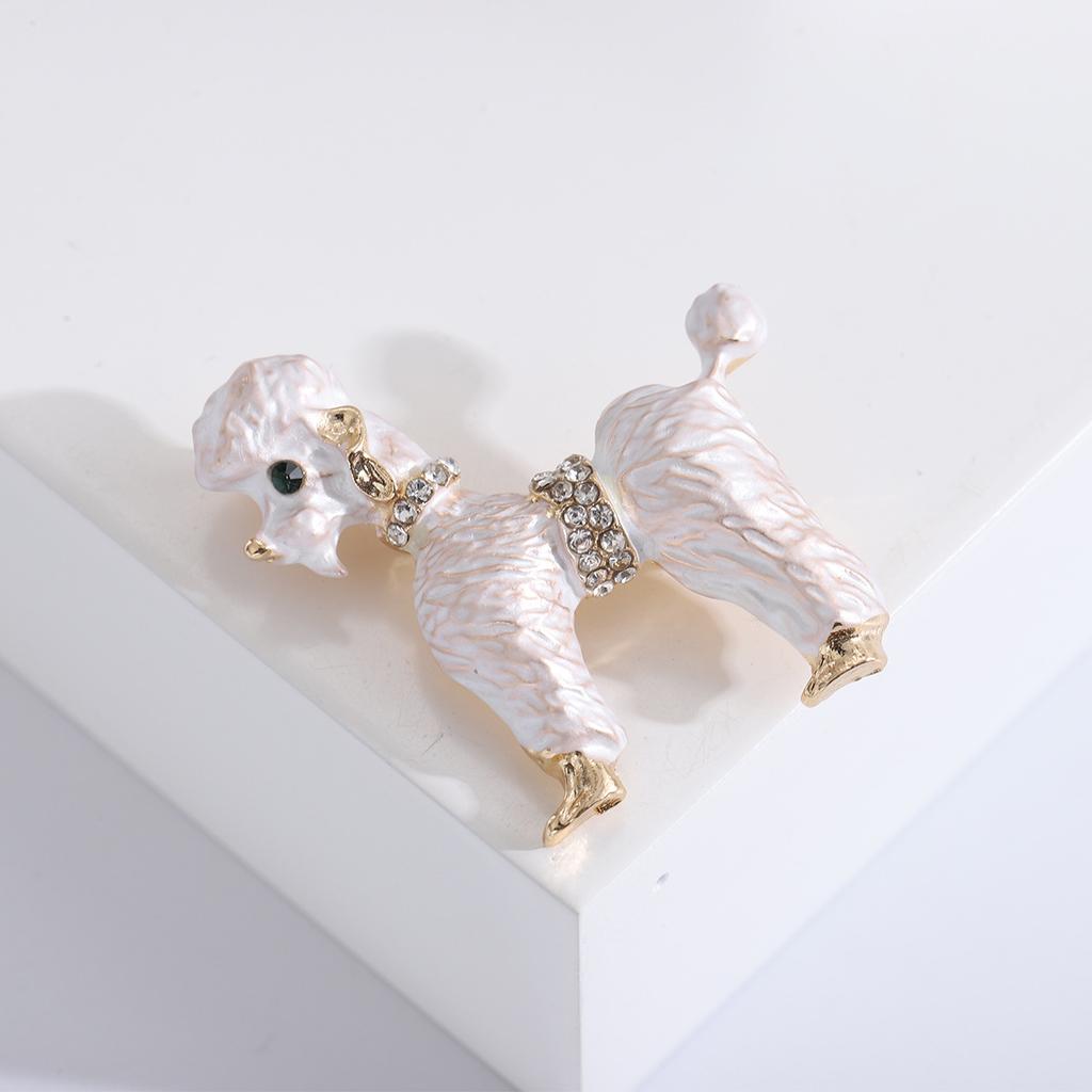 Tierbrosche für Herren und Damen, süßer Hund, kreative, einfache Brosche, modisches Temperament, Pullover, Jacke, große Anstecknadel