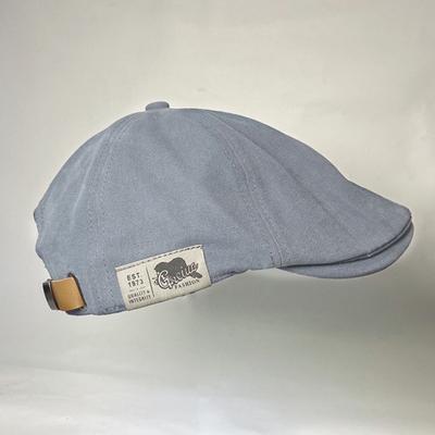 Men Beret British Vintage Solid Color Adjustable Men Hat for Shopping