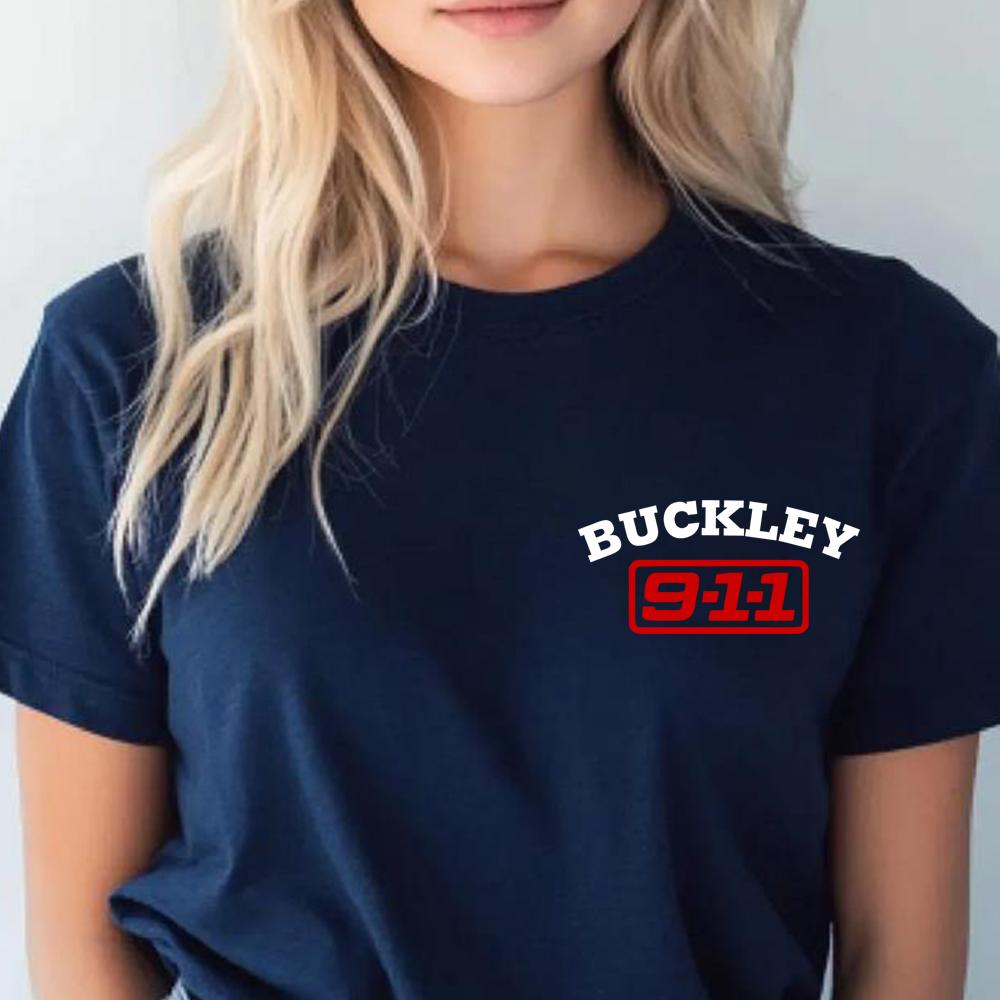 Maglietta Divertente Serie TV Buckley 911 Magliette Serie TV Unisex Donna Manica Corta Top Vestiti Estetici Magliette Grafiche Unisex