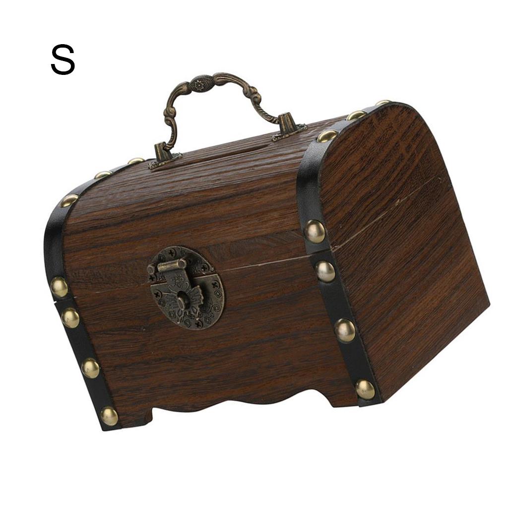 Saving Pot Piggy Bank Retro Vintage Wear-resistant Money Box with Lock