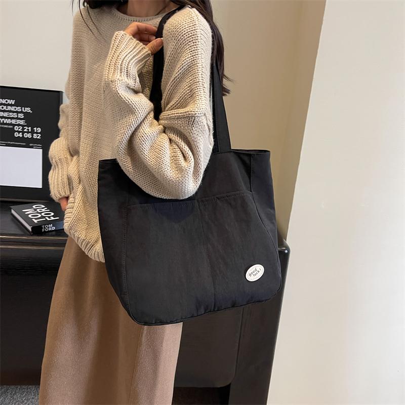 Studentská třída Velkokapacitní přenosná taška Dámská plátěná taška přes rameno