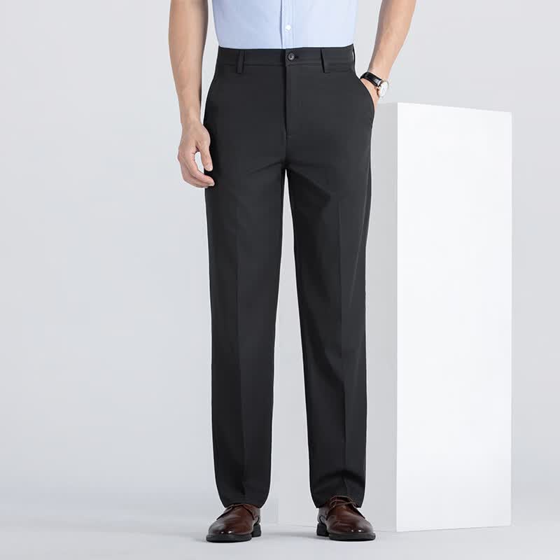 Men's Business Casual Straight Trousers