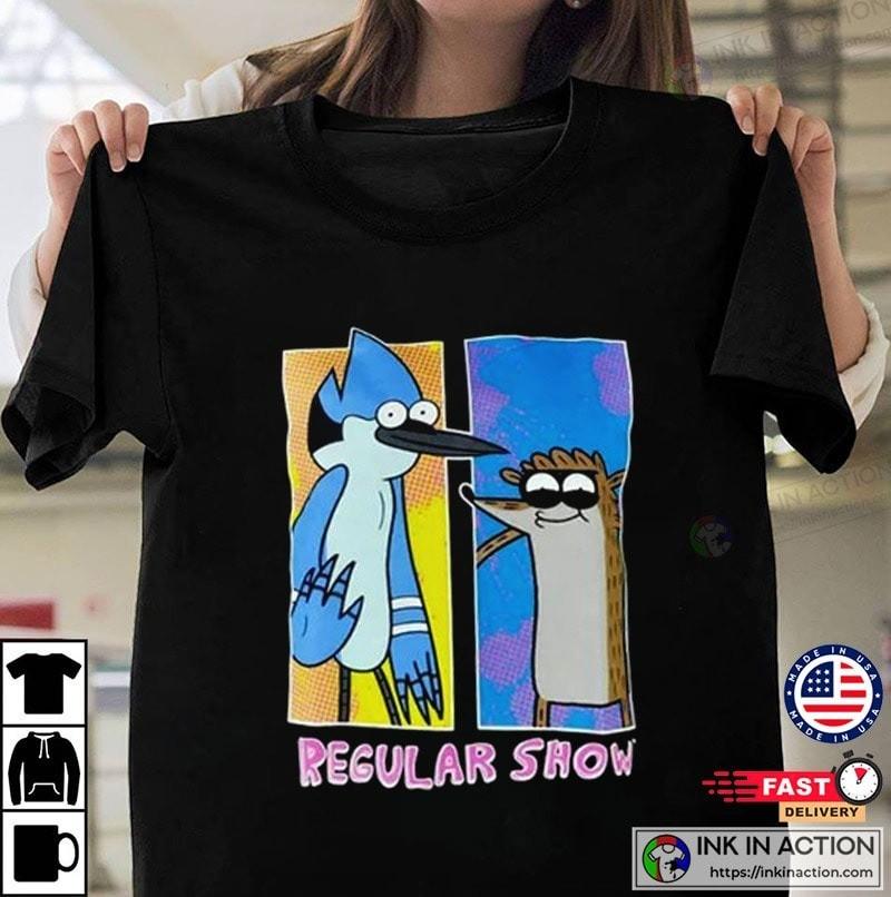 Mordecai  Rigby Regular Show Cartoon Unisex Tee S-5XL L