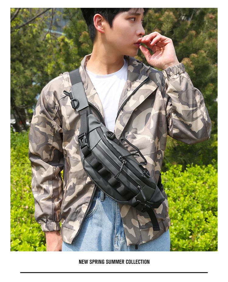 Men's Multi-Functional Outdoor Hiking Chest and Waist Bag - Fitness Sports Crossbody