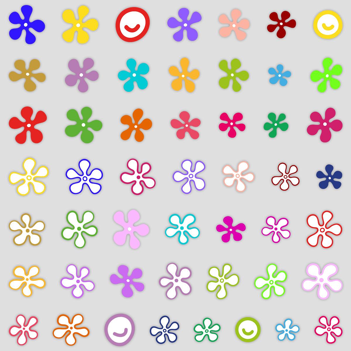 

50 Милых Наклеек Граффити с Ветреницами, Водонепроницаемые Декоративные Наклейки для Водного Стакана, Мобильного Телефона, Компьютера, Креативные Канцелярские Наклейки