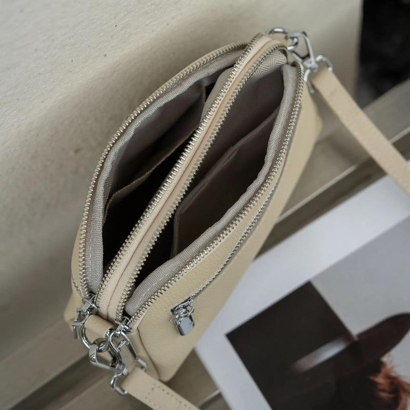 TOGO Top-Grain Leather Crossbody Bag for Women - Versatile Shell Shoulder Purse for Commute, Campus & Casual Outings