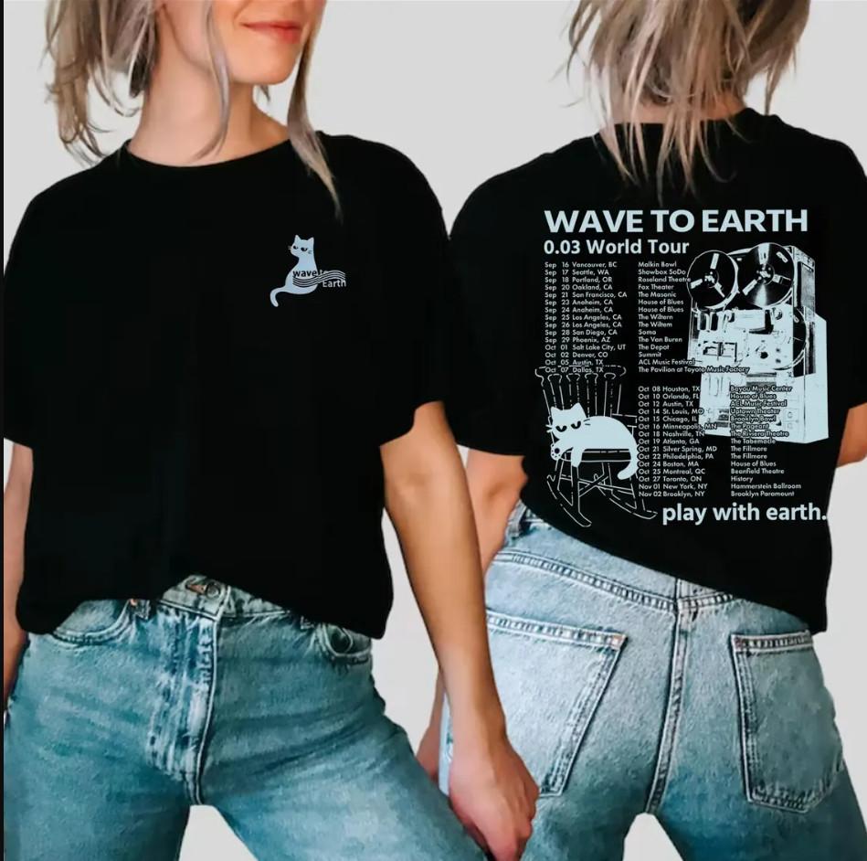 Wave To Earth 0.03 Tour 2026 T-shirt size S-5XL XL