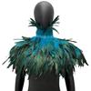 Mantello con Piume a Tema per Feste di Donne, Abito per Festival Musicali, Sciarpa da Travestimento, Mantello Cosplay