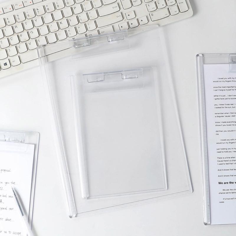 A5 Acrylic Clipboards, A4 Size Clipboard Folder for Form Document, Office School