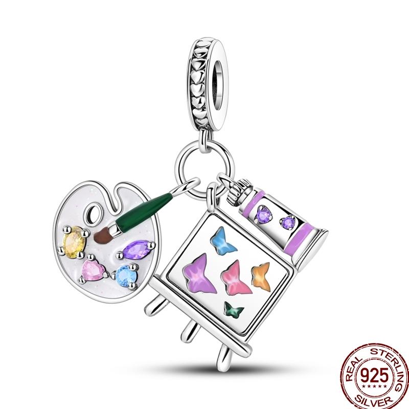 Miedziany Cyrkon Letnie Lody Ocean Wielka Seria Błyszczący Inkrustowany Cyrkon Wisiorek Pasuje do Bransoletki 3mm