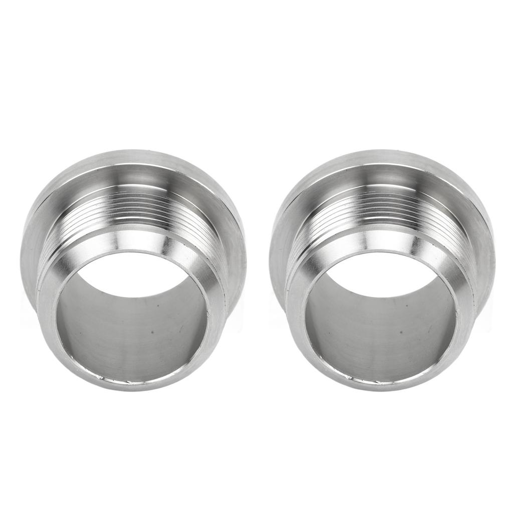 1 Paar AN20 Edelstahl Schweißfitting Rostfrei Hitzebeständig Silber für Kühler Ventildeckel