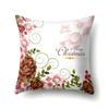 Christmas-Themed Patterns Throw Pillow Cover With Short Plush Print For Living Room Sofa Decoration Cushion Cover Pillow Covers