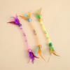 Cat Interactive Toy Catnip Elastic Rope Toy with Feathers and Bell Indoor Kitten Speaky Toys Cat Teaser Hunting Pet Cats Toy