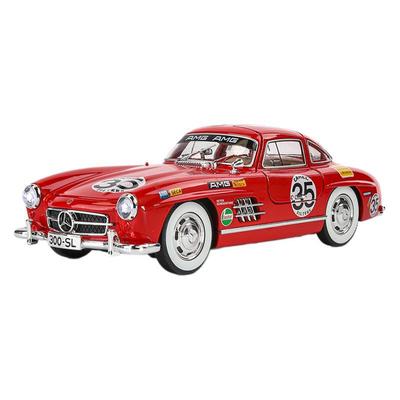 1/24 Mercedes Benz 300SL Latte Lackierung Modifizierte Version Klassisches Auto Legierung Diecast Modell Fahrzeug Sound & Licht Geschenk für Freund
