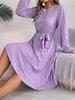 Ins Leisure Long Sleeved Floral Pleated Skirt Plus Size Dresses for Women Red Dresses for Women Elegant