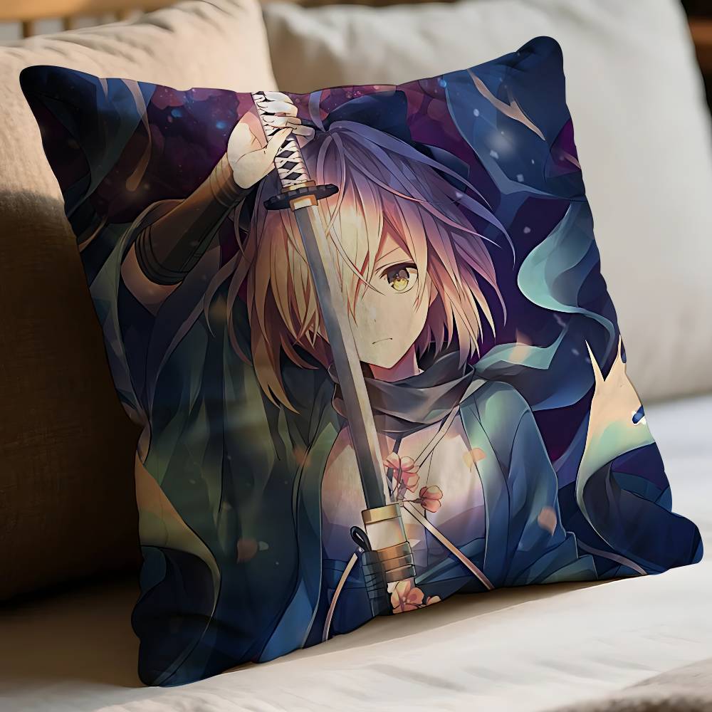 Fate Anime Pillow Case Throw Pillow Cover Nordic Vintage Style Cushion Covers Home Living Room Sofa Couch Seat