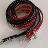 Spicy Girl Long Double-layer Belt PU Leather Y2K Belt Waist Chain Rivet Belt  Female