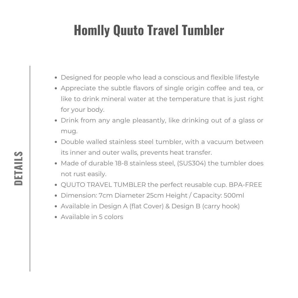 Homlly Qutoo Travel Tumbler Thermal Bottle