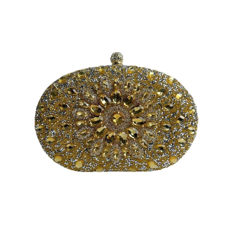 Rhinestone Sunflower Evening Bag: Luxury & Versatile Crossbody Handbag with Elegant Sparkle