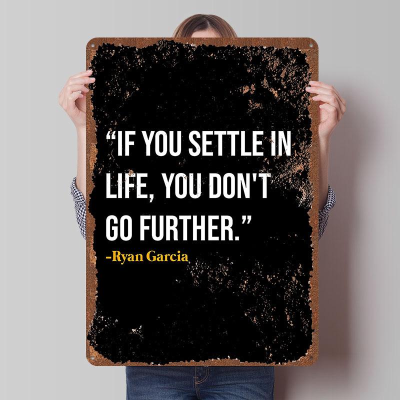 Ryan Garcia Boxer Metallposter Individuelle Vintage Metallschilder Wandkunst Retro Blechschild für Man Cave Schreibtischdekoration Wanddeko Home Deco