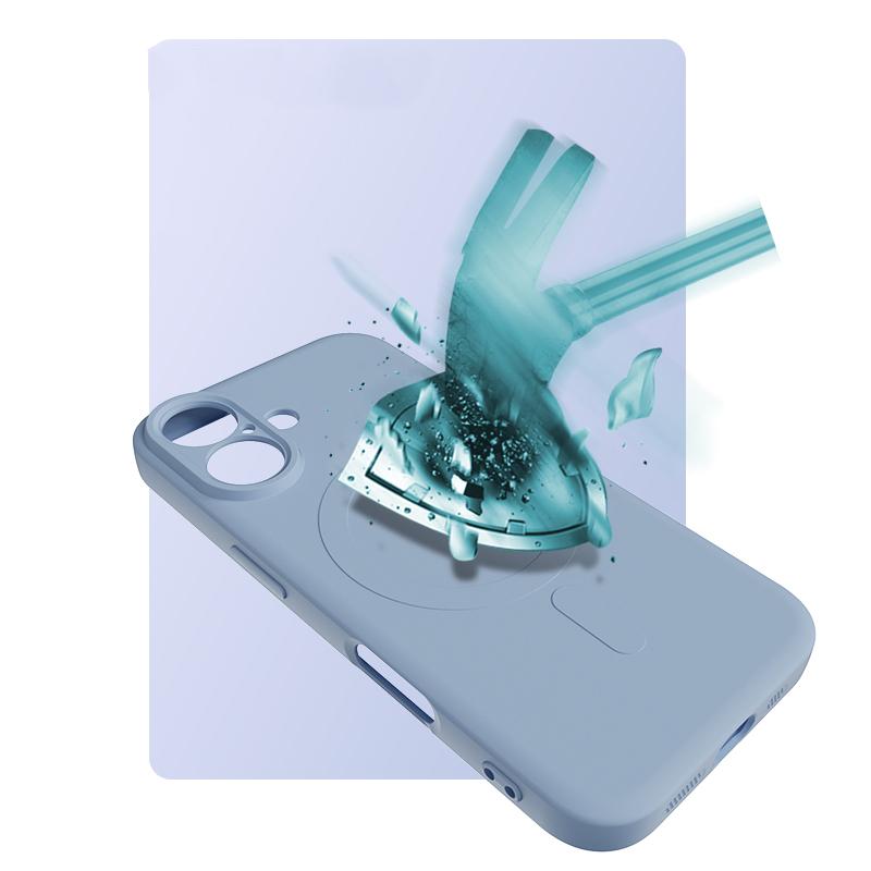 For Magsafe Magnetic Wireless Charging Solid Color Matte Liquid Silicone Shockproof Soft Phone Case for iPhone 16 Pro Max Plus