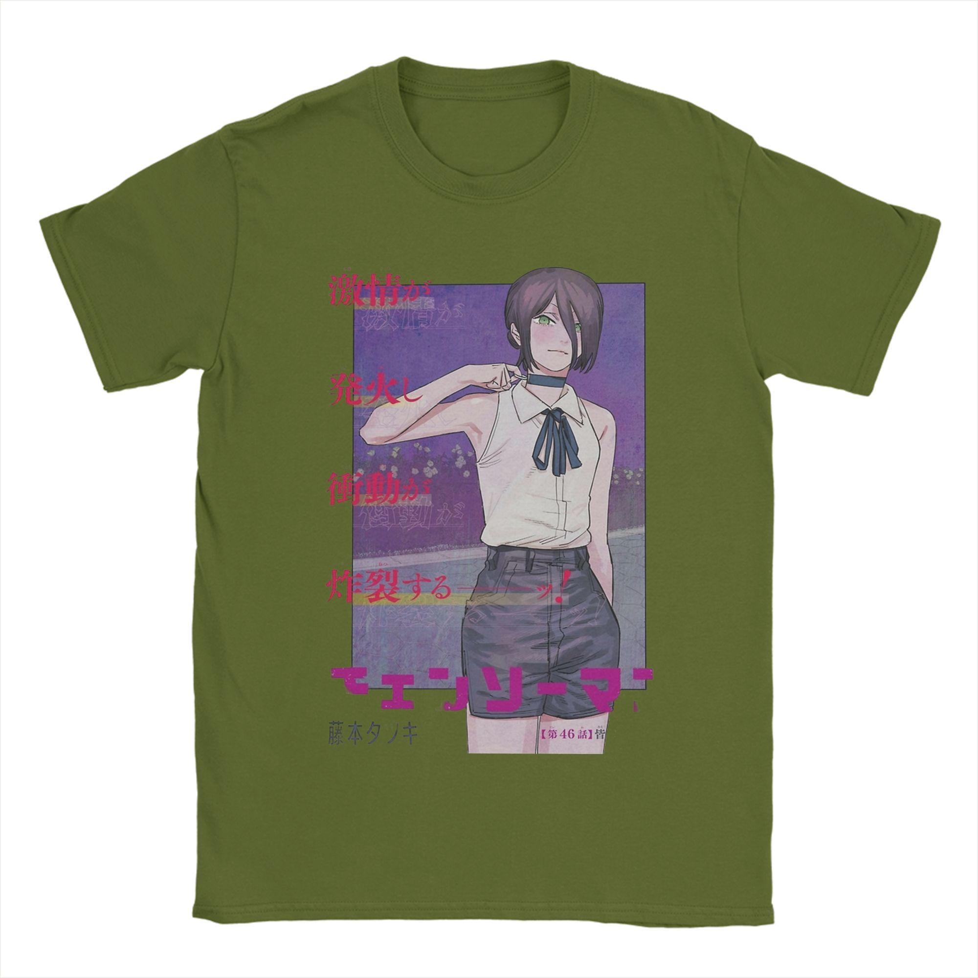 

Reze Boom Girl Chainsaw Man Футболка Мужская Крутая Хлопковая Футболка С Круглым Вырезом С Коротким Рукавом Классическая Одежда 4XL