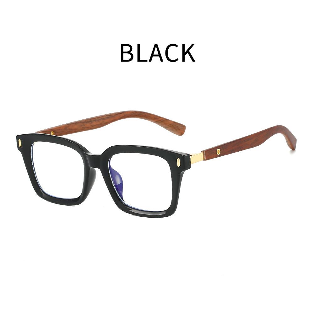 2519 Anti-Blue Reading Glasses Men'S Japan And Korea Tide Imitation Wood Frame Advanced Sense Can Be Matched With Degree Myopia Glasses