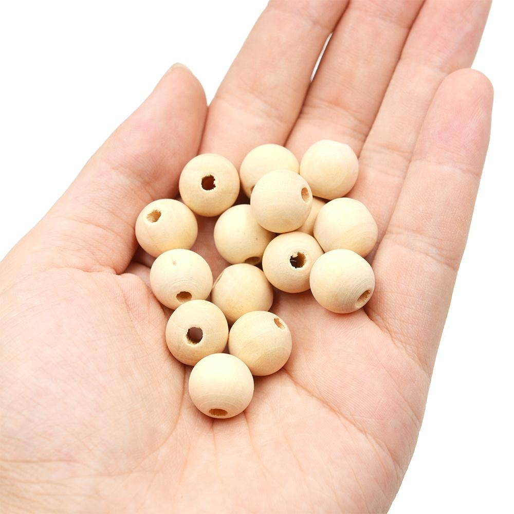 Natural Wooden Beads Dia 6mm-30mm Eco-Friendly Wood Loose Spacer Beads for Jewelry Findings Making Accessories DIY