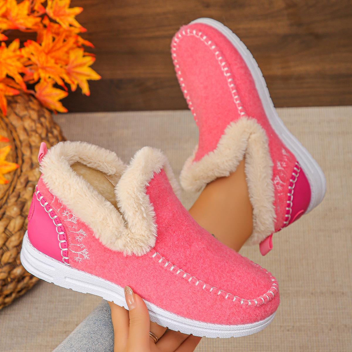 

Fashion Winter Cotton shoes Plus Velvet Thickened Cotton Shoes for Women s Boots Cold-proof and Warm Snow Boots Fashionable Short Boots 43