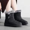 New rabbit fur cotton shoes high tube warm women's snow boots Velcro waterproof women's boots casual women