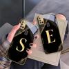 Luxurious Emblem Letters For Samsung A 31 32 A33 A34 35 14 A15 13 16 25 26 50 52 53 54 55 56 70 71 72 73 Golden Glass Phone Case