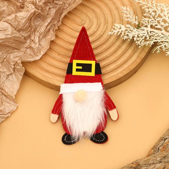 Christmas Tableware Holder Xmas Gnome Cutlery Holder Knife Fork Spoon Pouch Bag for Holiday Party Dinner Table Decor