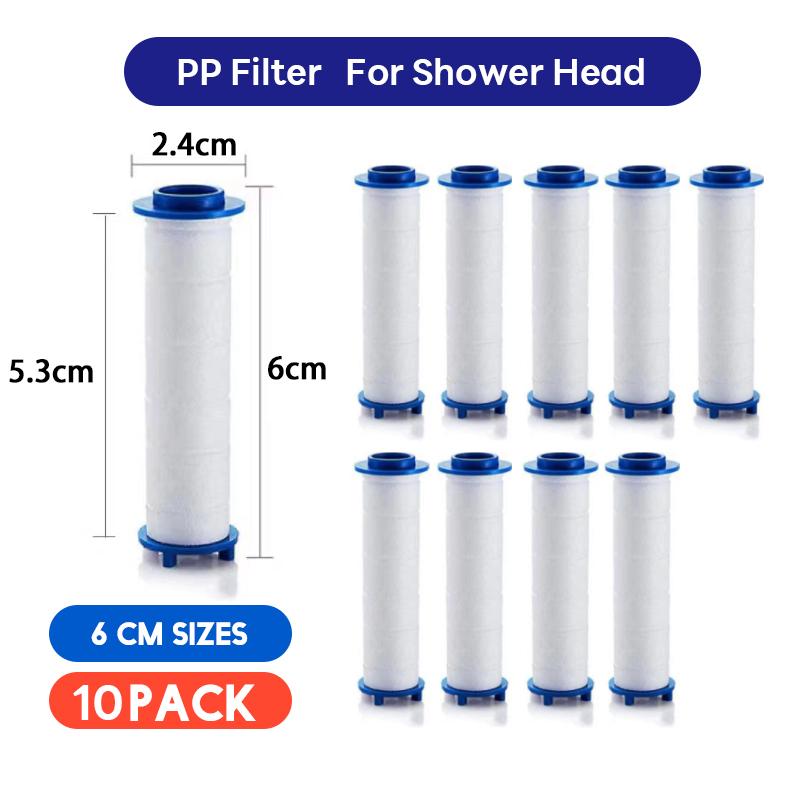 10 Pcs Shower Head Filter,Replacement Shower Head Cotton Filter Set Water Purification,Bathroom Accessories