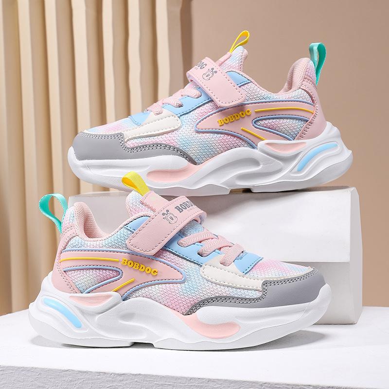 

Sneakers New Breathable Childhood Boys Shoes Single Mesh Shoes Children s 2025 Autumn Versatile Middle and Older Children s Shoes Breathable Shock A 39