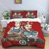 R-Retro rock hip hop music fashion trend print three piece set suitable for children or adults quilt cover pillowcase bedding