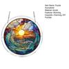 Acrylic Puzzle Suncatcher, 7.4 Inch Hummingbird/Flower/Red Bird DIY Sun Catcher Kit, Stained Glass Style Window Hanging Ornament for Home Decor