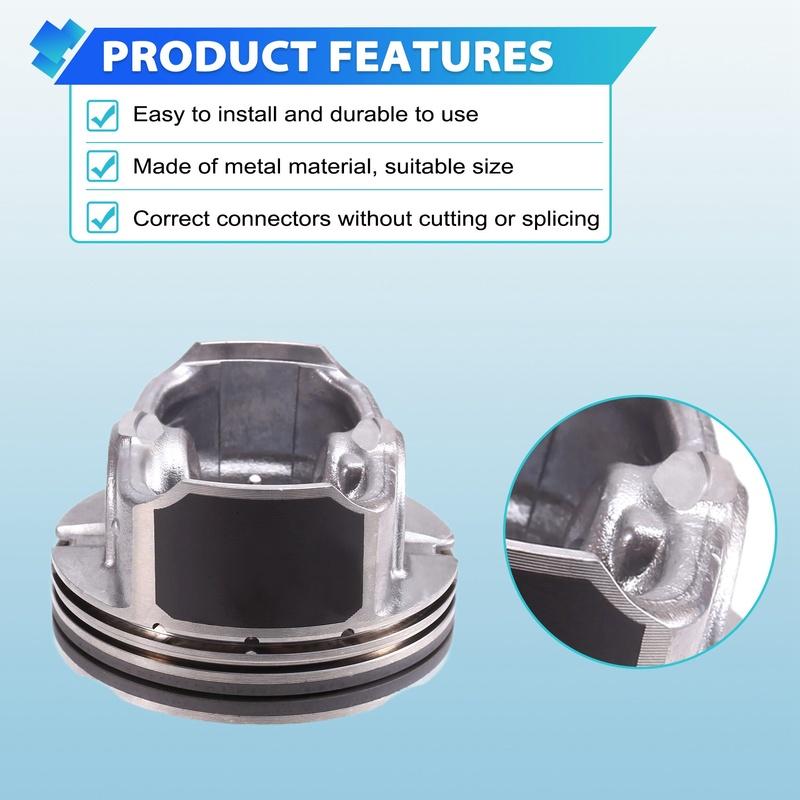 1 Satz/8 Stück 1,6L Motor Kolben & Kolbenbolzen Satz 23041-2B602 Für Hyundai Accent Kia Soul Rio 2018- 230412B602-A87Q