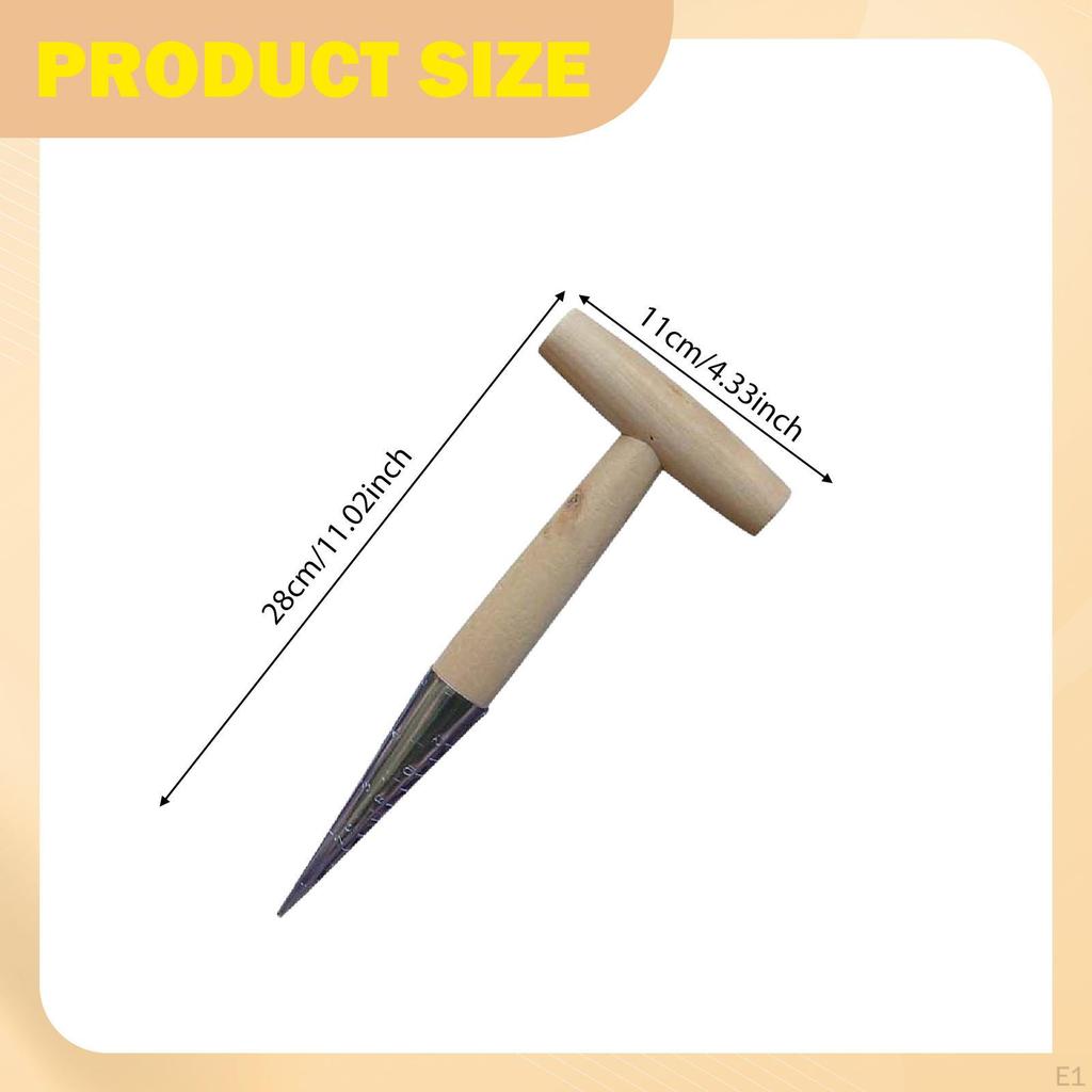 Hand Dibber Bulb Planter Comfortable Grip Sowing Planting Digging Handheld Gardening Tool