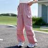 Girls' Overalls, Spring and Summer, Children's Trousers, Big Children's Summer Casual Straight Loose Pants