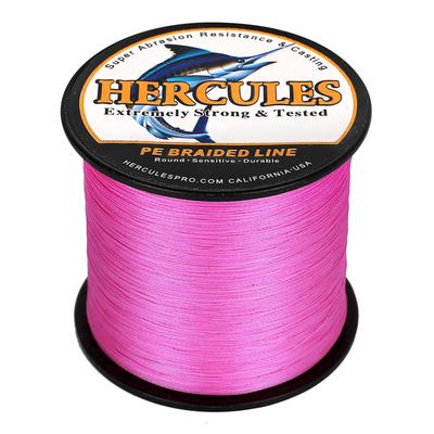 HERCULES PE Fishing 15 PE X4 High High No for Ajing and PE Pink 500m Line, 4-Strand Braid, Colors, Long-Distance Casting, Line, Strong, Strength,