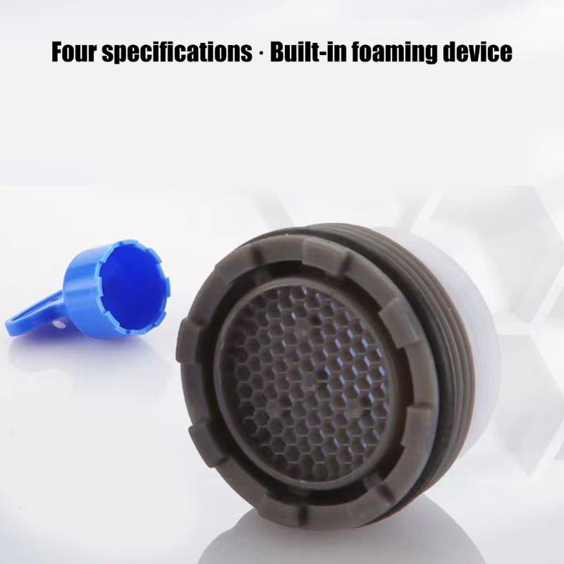 Aeratore per rubinetto di facile installazione con design in plastica resistente alla corrosione per aumentare la pressione dell'acqua e la filtrazione