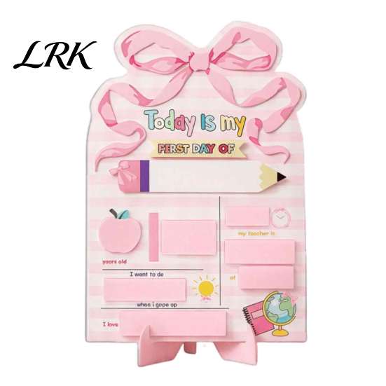 Kids Study Planner First and Last Day of School Board Sign for Kids, Reusable Wooden Small Chalkboard Sign, Cute Writing Daily Notes Schedules